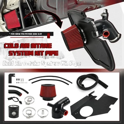 Kit de tubo de sistema de admisión de aire frío de alto flujo para BMW F10 F11 N55 535i 3.0 2009-2016 Foto 1 de 4