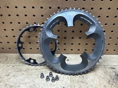 Used Shimano Dura Ace 7900 10 Speed Set of Chainrings 50/34 110 - Image 1 of 4