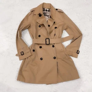 Gabardina Burberry Establecida Beige Cinturón Mujer IT40 US6 - Imagen 1 de 14