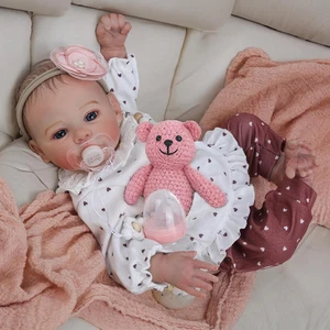 Reborn Baby Dolls - 18 Inch Realistic Baby Doll Girl, Real Life Baby Dolls with  - Picture 1 of 9