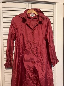 TOTES Women’s Size 16 Coat Jacket Rain Coat Removable Hood Hooded Vintage Trench - Picture 1 of 11