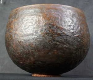 Antiguo incensario artesanal templo budista de Japón campana de bronce 1710 - Imagen 1 de 11