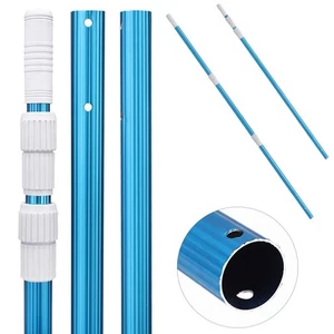 12 Ft Telescopic Pool Cleaning Pole Adjustable 3 Piece Expandable - Picture 1 of 9
