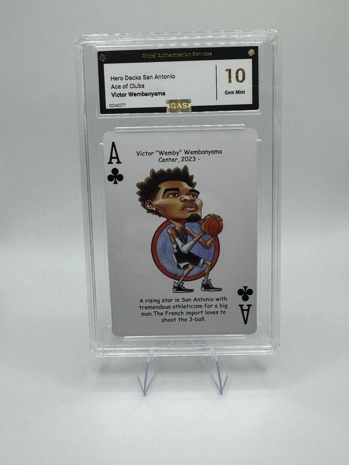 КОЛОДЫ ГЕРОЕВ VICTOR WEMBANYAMA 2023-24 SAN ANTONIO ACE OF CLUB КАК НОВЫЕ 10 - Изображение 1 из 2