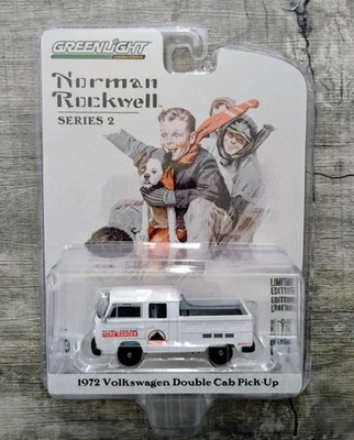 Volkswagen 1:64 Norman Rockwell Serie 2 1972 camioneta doble cabina Greenlight NUEVO Foto 1 de 2