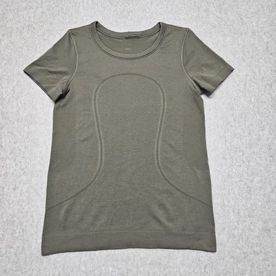 Lululemon Swiftly Tech Short Sleeve (Breeze) Relaxed Fit Sz 4/6  Sage Green - Image 1 of 4