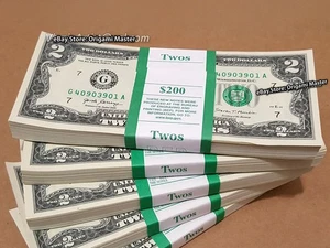 One(1) TWO Dollar Bill Series 2017 UNCIRCULATED $2 NEW Money Consecutive Cash - Picture 1 of 8