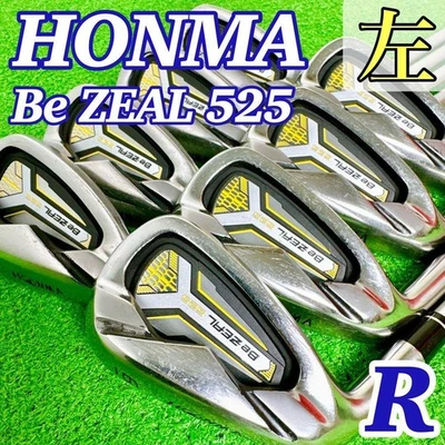 HONMA Be ZEAL 525 Iron Carbon R Lefty 6, 7, 8, 9, 10, 11, Aw, Sw USED Good - Image 1 of 4