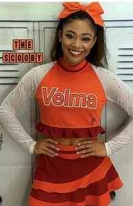 Uniforme de porristas Velma Scooby Doo adulto pequeño - Imagen 1 de 11