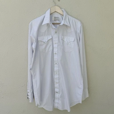 H Bar C Mr Tall 17-37 California Ranchwear Light Blue Shirt Collared Long Sleeve - Image 1 of 4