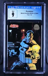 1994 Fleer Marvel Universe Series V #3 Punisher Trading Card CGC Mint 9 - Picture 1 of 1