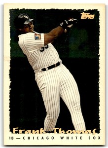 1995 TOPPS CYBERSTATS FRANK THOMAS CHICAGO WHITE SOX #1