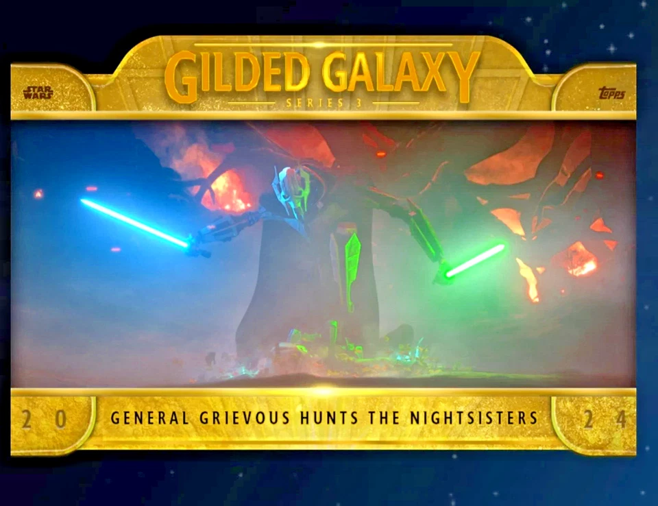 EPIC GILDED GALAXY S3 W3 GENERAL GRIEVOUS WEEK 1 TOPPS STAR WARS CARD TRADER - Image 1 of 1