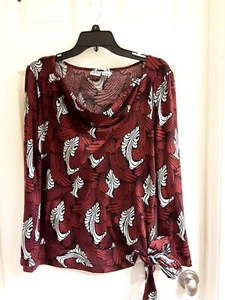 Duo Maternity, Women's Size Large Blouse, Stretch, Tie Side, EUC - Picture 1 of 3