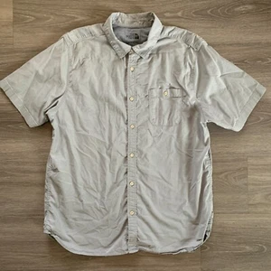 The North Face Button Up Shirt Mens XL Gray Short Sleeve Casual - Picture 1 of 9