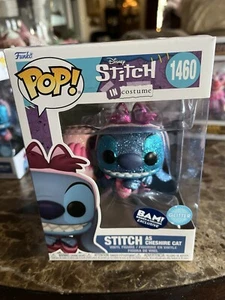 Funko Pop! Stitch As Cheshire Cat #1460 Disney Stitch In Costume Glitter BAM 💥 - Picture 1 of 6