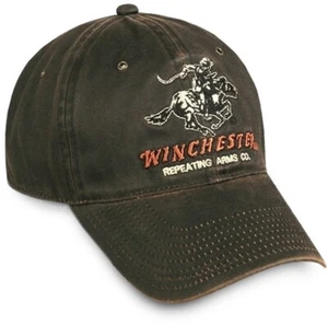 Winchester Dark Brown Weathered Cotton Cap - Picture 1 of 2