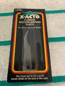 X-ACTO® Vintage #103 Convex Wood Carving 2 Blades in Each Pack New Old Stock - Picture 1 of 4