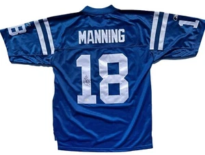 PEYTON MANNING SIGNED AUTOGRAPHED INDIANAPOLIS COLTS FOOTBALL JERSEY JSA LOA - Picture 1 of 6