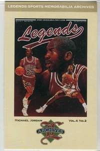 Tarjeta postal de recuerdos deportivos de leyendas 1992 #6 Michael Jordan Chicago Bulls - Imagen 1 de 2