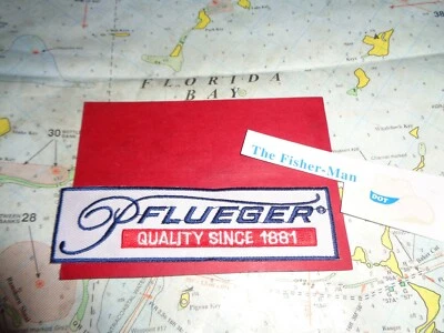 PFLUEGER FISHING PATCH NEW IRON ON PFLUEGER QUALITY SINCE 1881 FISHING PATCH