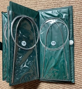 11 PC 80cm Metal Knitting Needles & Hook Set Steel Circular Unused 5mm - 1.5mm - Picture 1 of 5