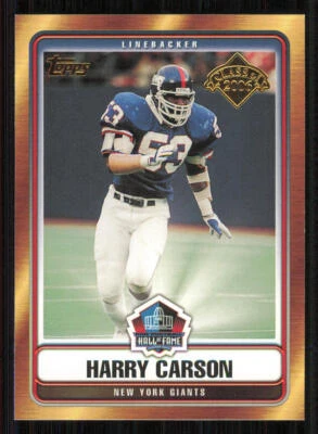 2006 Topps Hall of Fame Class of 2006 #HOFHC Harry Carson - Image 1 of 2