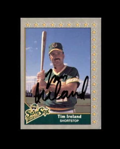 Tim Ireland Signed 1990 Pacific Senior League Fort Myers Sun Sox Autograph - Picture 1 of 2