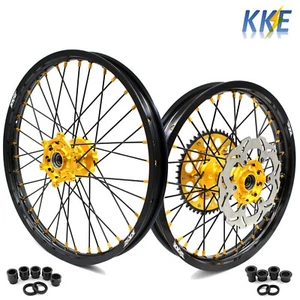 KKE 21-19" Wheels Fit Yamaha YZ125 YZ250 1999-2024 YZ250F 2016-2024 YZ450F 2019 - Picture 1 of 11