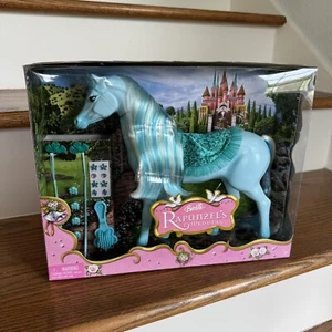 2005 Rapunzel’s Wedding Blue Horse for Barbie doll NRFB New in Box NIB - Picture 1 of 17