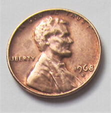 1968 D United States Lincoln Memorial Rainbow Toned Copper Penny - c/sh