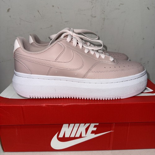 Scarpe donna Nike Court Vision Alta rosa plateau taglia 9 DM0113 600