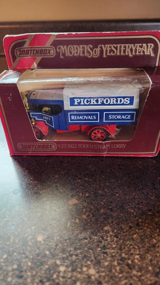 1984 Matchbox Models of Yesteryear 1922 Foden camião a vapor Y-27 na caixa - Imagem 1 de 1