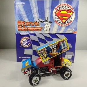 Steve Kinser #11 1999 Quaker State Superman 1/18 Scale Sprint Car by Action - Picture 1 of 16