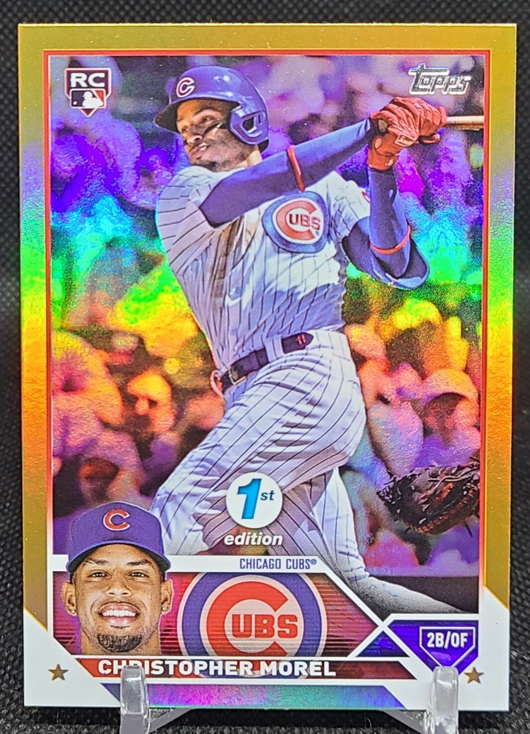 2023 Topps Christopher Morel RC Gold Foil #308 1st EDITION Chicago Cubs ⚾️ card