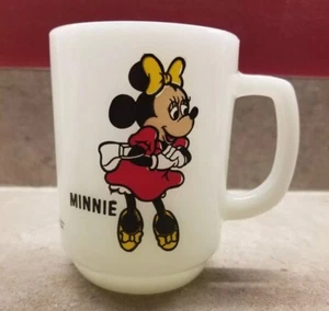 Vintage Minnie Mouse Mug Coffee Cup Pepsi Collector Series Milk Glass Anchor  - Picture 1 of 5