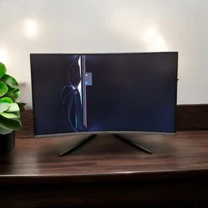 Samsung UHD Curved Monitor 32" Colour Display Unit-U32R592CW-For Parts Only - Picture 1 of 7