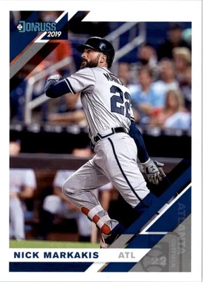 2019 Donruss Baseball Card #177 Nick Markakis - Image 1 of 2