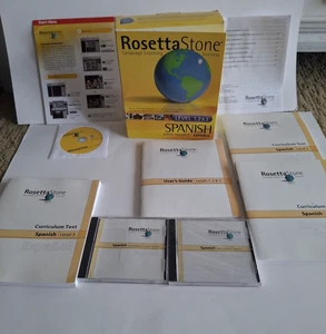 Rosetta Stone Spanish Espanol Level 1, 2, & 3 Ver 3 Spanish Latin America - Picture 1 of 12