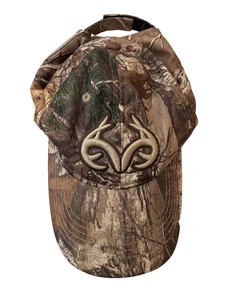 Gorra de béisbol Realtree camuflaje ajustable logotipo de cuerno de bosques - Imagen 1 de 3