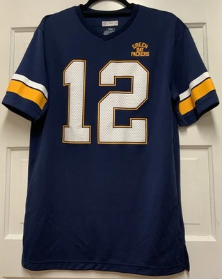NFL Team Apparel Aaron Rodgers 12 Green Bay Packers Field Jersey Shirt Medium - Image 1 of 3