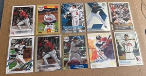 Freddie Freeman Lot (10) Atlanta Braves 2022 Topps Chrome Panini Baseball Cards - Picture 1 of 10