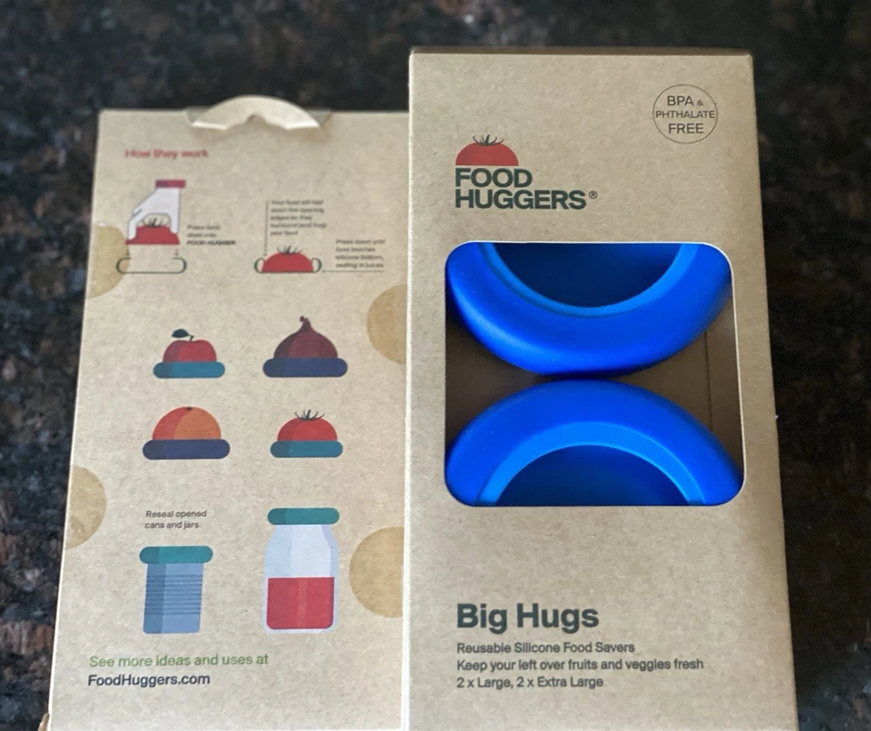 Original Food Huggers Big Hugs 4 peças azul grande - Imagem 1 de 1