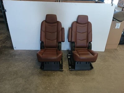 2015-2020 Cadillac Escalade 2nd Row Bucket Seats Captain Chairs Brown 12114034 Foto 1 de 4