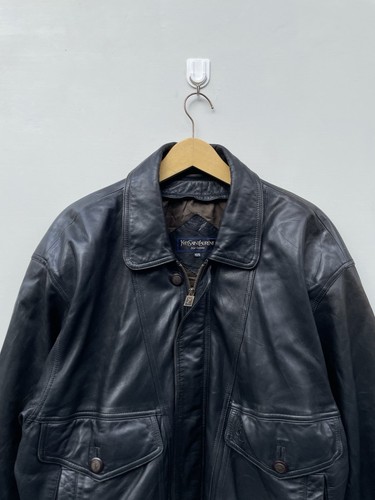 SAINT LAURENT (YSL) ?MATERIALE PELLE? Giacca vintage Yves Saint Laurent YSL