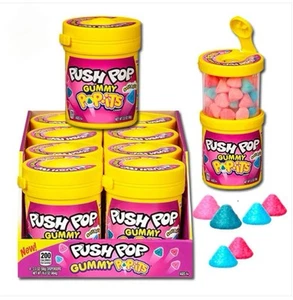 Push Pop Gummy Pop-Its Süßigkeiten 8 Stück EXP 05/08/2025 - Bild 1 von 8