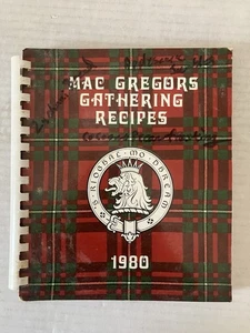 1980 Mac Gregors Gathering Recipes Cookbook Spiral Comb Paperback - Picture 1 of 10