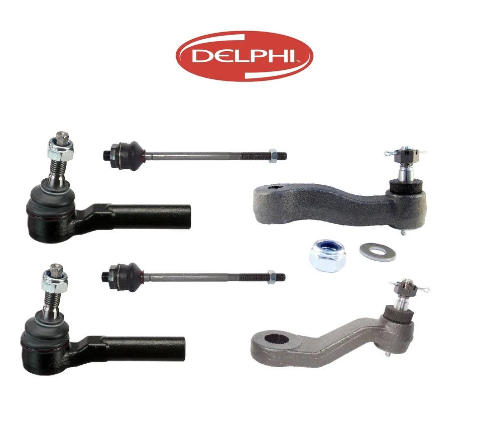 Delphi Inner Outer Steering Tie Rod Ends Idler Pitman Arm Kit For GMC Chevrolet - Image 1 of 4