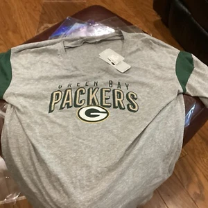 Green Bay Packers NFL Team Apparel Ladies Short Sleeve Shirt Woman’s XLarge T243 - Picture 1 of 2