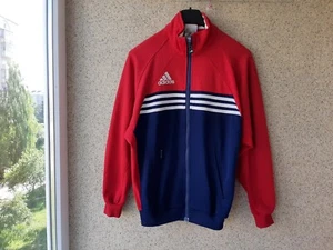 Rote Adidas Vintage Jacke blau ALT 1990/2000 Fußball Training Hongkong Freizeit - Bild 1 von 7
